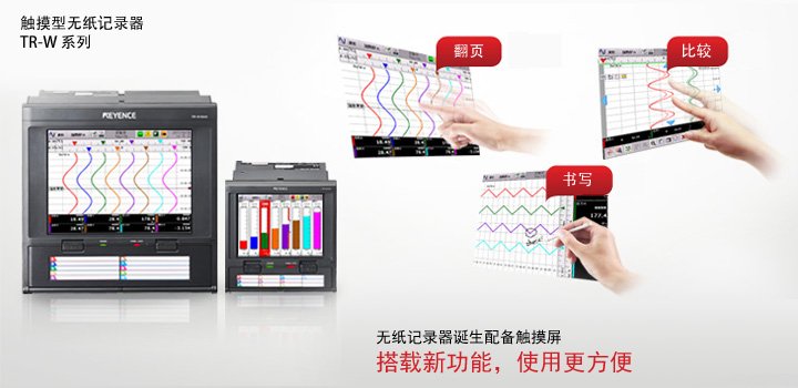TR-W 系列 觸摸型無紙記錄器